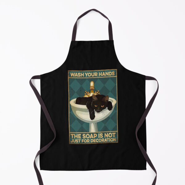 Item preview, Black Cat Wash Your Hands The Soap Is Not Just For Decoration - Black Cat Bathroom -  Black Cat Bath Soap designed and sold by PaulaSpringArt.