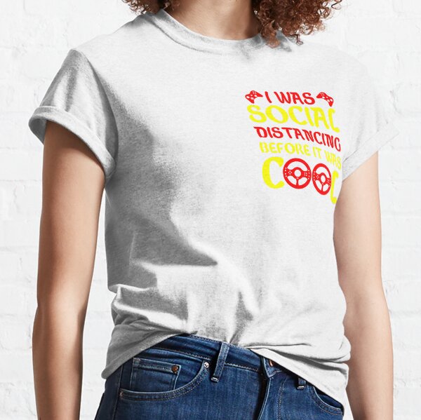 Blague de joueur sur la distanciation sociale T-shirt classique
