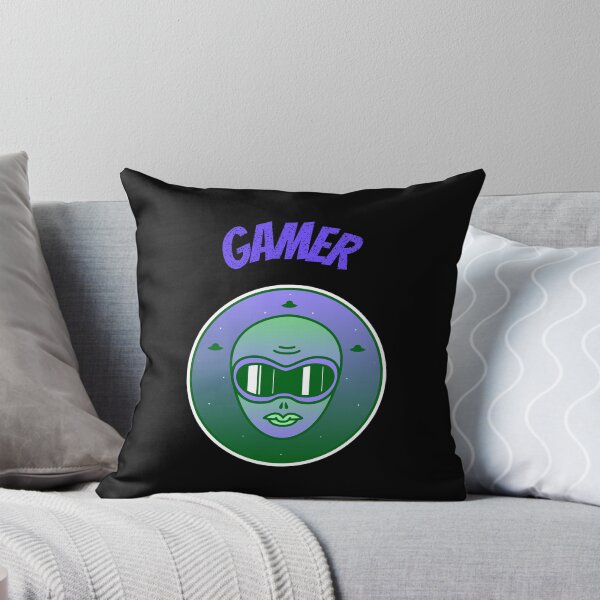 Item preview, Gamer with Retro Patch Alien designed and sold by PRIVARSHU.