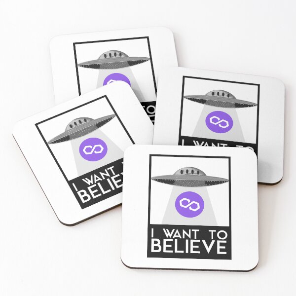 Item preview, I WANT TO BELIEVE (POLYGON MATIC VERSION) designed and sold by Crypto Pirates.