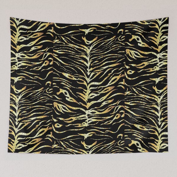 Item preview, Gold tiger stripes design designed and sold by AnnArtshock.