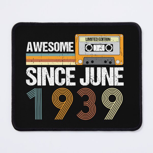 Item preview, Awesome Since June 1939 | vintage 1939 birthday | 83nd Birthday Gift  designed and sold by AMINE  ★★★★★.