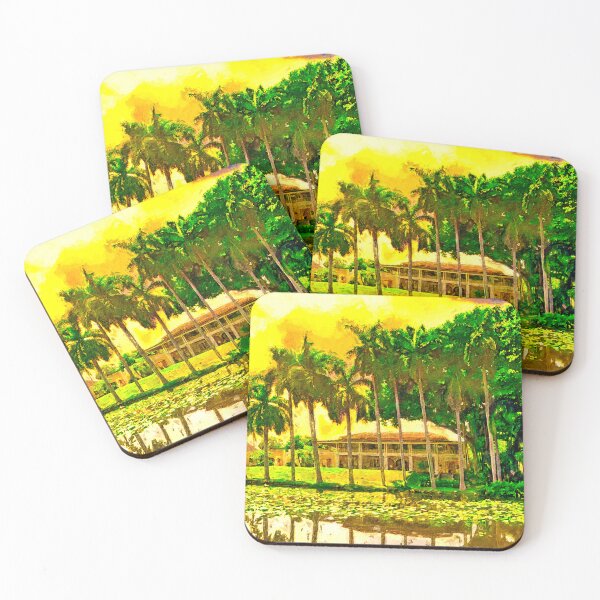 Item preview, Bonnet House Museum and Gardens in Fort Lauderdale, Florida, at sunset  designed and sold by NickoPrints.