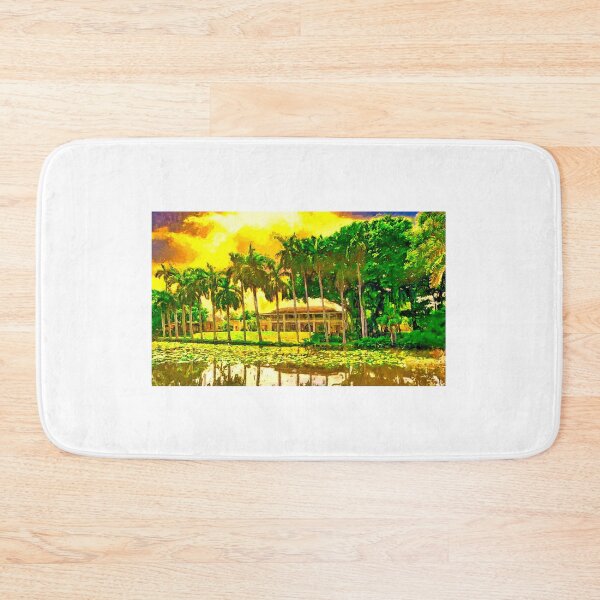 Item preview, Bonnet House Museum and Gardens in Fort Lauderdale, Florida, at sunset  designed and sold by NickoPrints.