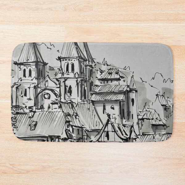 Item preview, Rooftops - Urban Sketching designed and sold by TeeBruh.