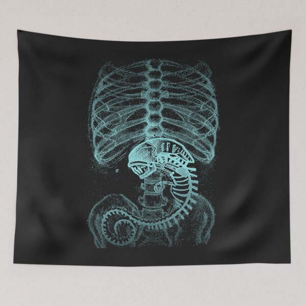 Item preview, Alien radiography, x ray classic t shirt designed and sold by nacolehue6562.