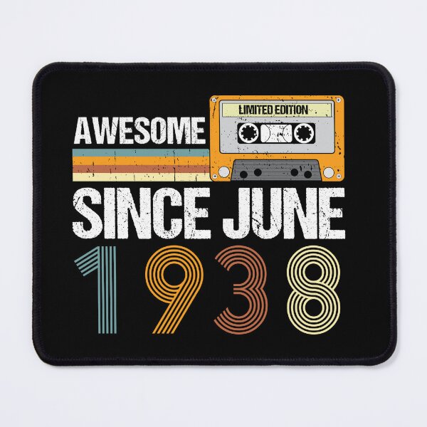 Item preview, Awesome Since June 1938 | Vintage 1938 Birthday | 84nd Birthday Gift  designed and sold by AMINE  ★★★★★.
