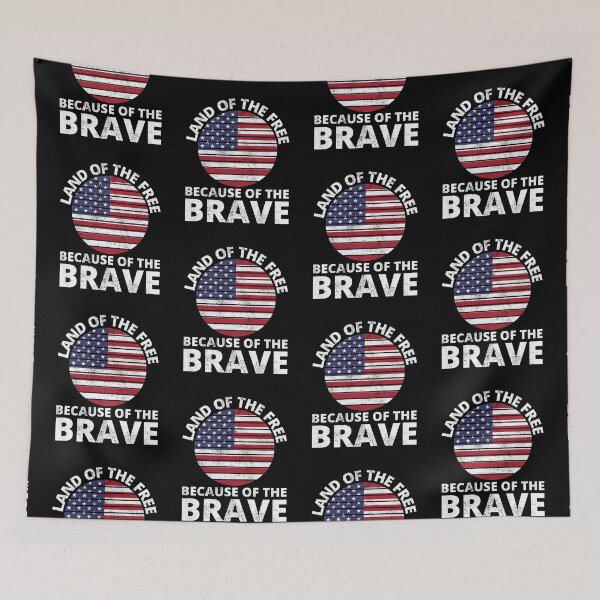 Item preview, Land of the Free Because of the Brave , Memorial day Idea designed and sold by FNStuff.