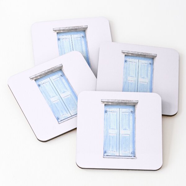Item preview, Rustic modern farmhouse light blue window designed and sold by by-jwp.