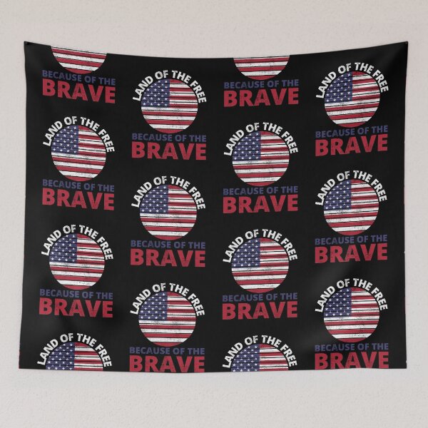 Item preview, Land of the Free Because of the Brave , Memorial day Idea designed and sold by FNStuff.