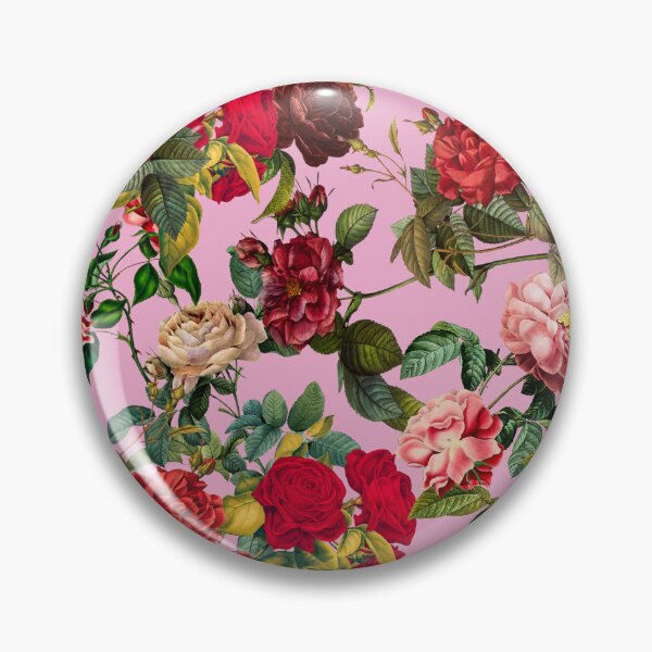 Item preview, Lovely romantic rose garden flower floral pattern designed and sold by PG Illustration.