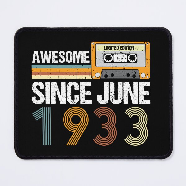 Item preview, Awesome Since June 1933 | Vintage 1933 Birthday | 89nd Birthday Gift  designed and sold by AMINE  ★★★★★.