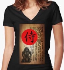 Samurai 2 Women's Fitted V-Neck T-Shirt