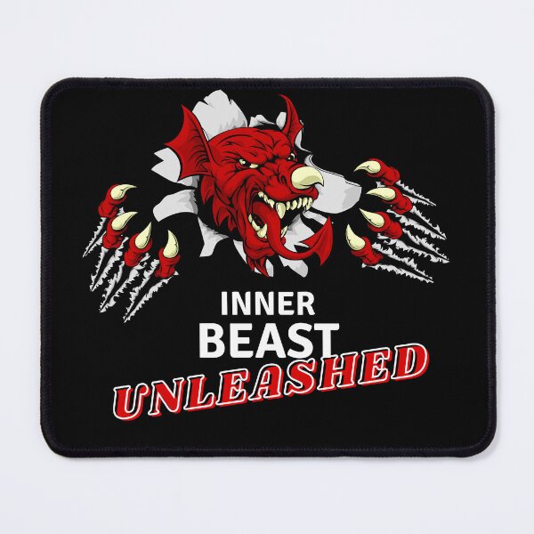 Item preview, Inner Beast Unleashed Slogan Design designed and sold by CreativNode.