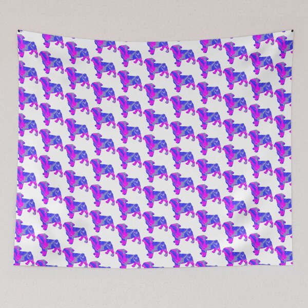 Item preview, I Love My Pug Dog Cute Hot Pink Silhouette  designed and sold by AMSonArt.