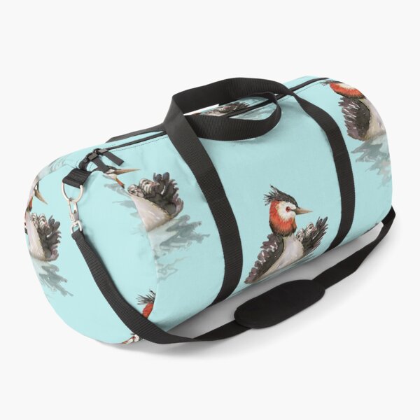 Artikelvorschau, Haubentaucher mit Küken Aquarell entworfen und verkauft von Bwiselizzy.