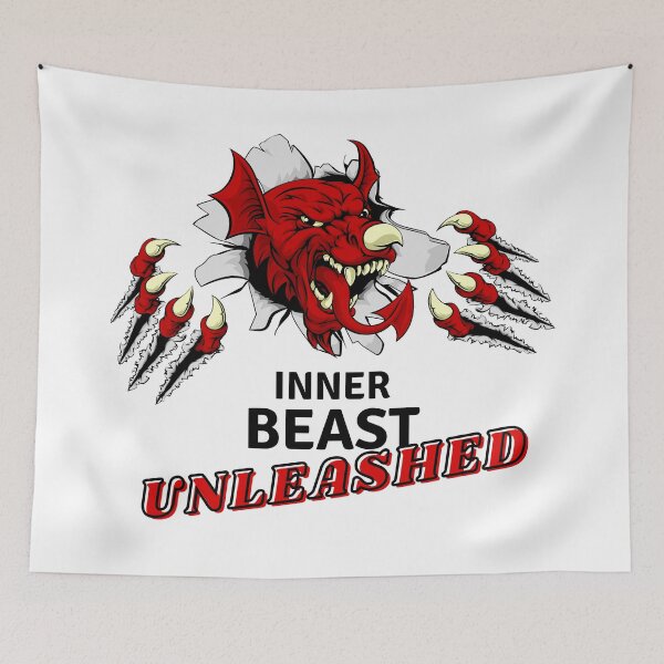 Item preview, Inner Beast Unleashed Slogan Design  designed and sold by CreativNode.