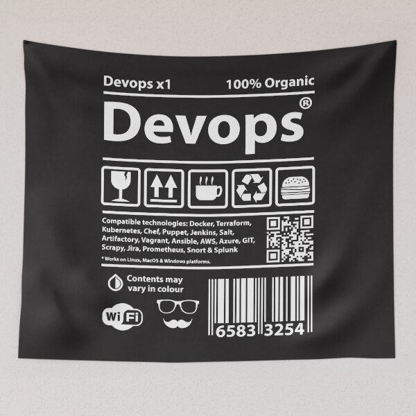 Artikelvorschau, Devops Barcode Classic entworfen und verkauft von MikeKelly.