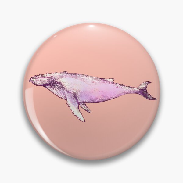 Item preview, Rosy pink humpback whale  designed and sold by smallfuzzycreatures ..