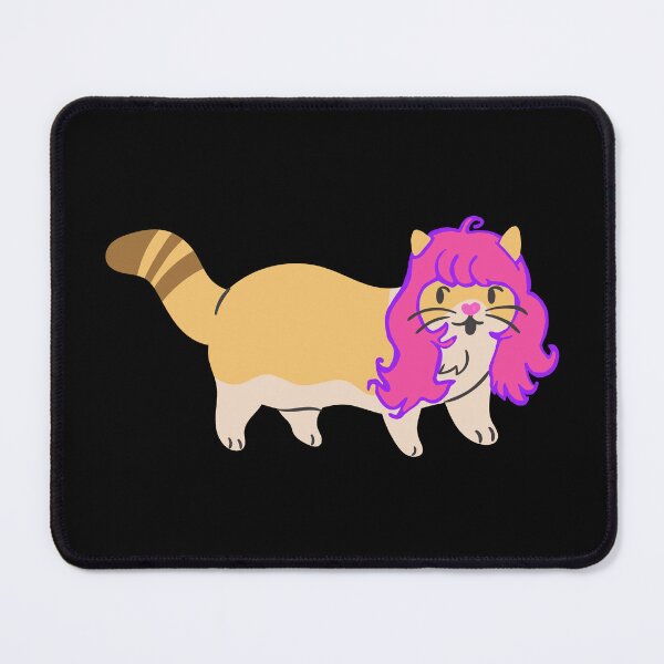 Item preview, Cat Wearing A Pink Wig designed and sold by wildjellybeans.