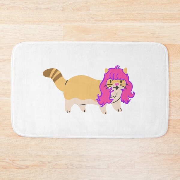 Item preview, Cat Wearing A Pink Wig designed and sold by wildjellybeans.