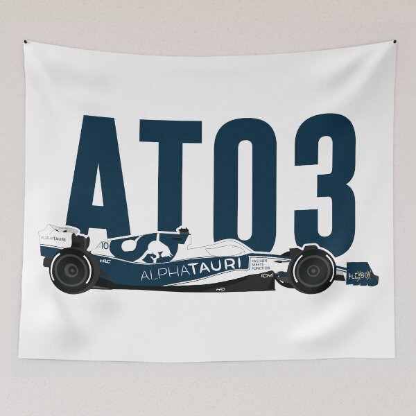 Item preview, F1 Team 2022 car AT03 drivers Pierre Gasly Yuki Tsunoda 角田 裕毅 Tauri F1 designed and sold by FormulaGTee1.