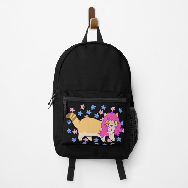 Item preview, Cat Wearing A Pink Wig With Flowers designed and sold by wildjellybeans.