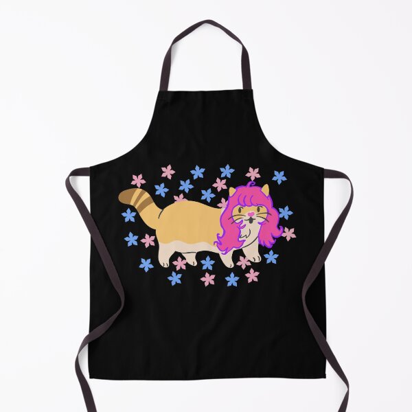 Item preview, Cat Wearing A Pink Wig With Flowers designed and sold by wildjellybeans.