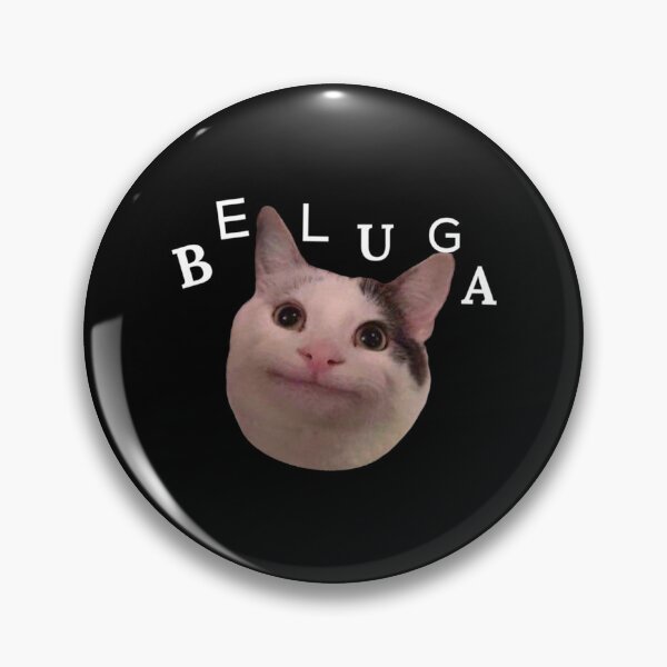 Beluga Cat Pfp Pins and Buttons for Sale