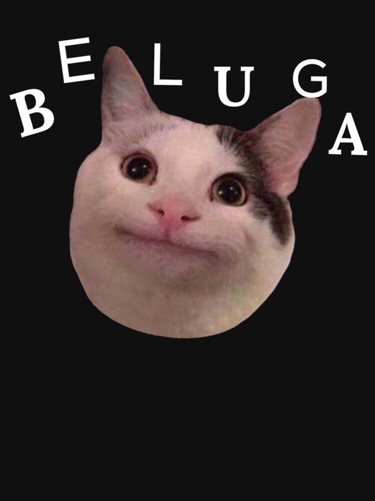 Beluga Cat T Shirt 100% Cotton Beluga Cat Pfp Beluga Cat Picture