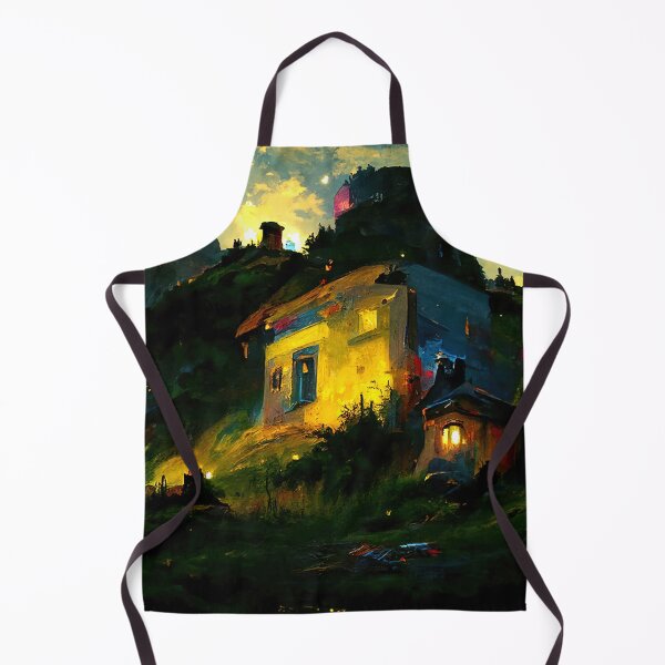 Item preview, A fairy landscape, a magical night designed and sold by AM FineArtPrints.