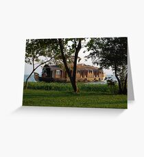 Traditional Kerala Houseboat Greeting Card