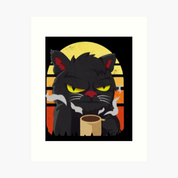 beluga cat discord pfp | Art Board Print