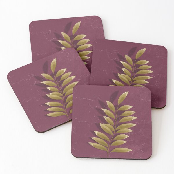 Item preview, Glitter dip Leaves on Clay Wall designed and sold by marialindemann.