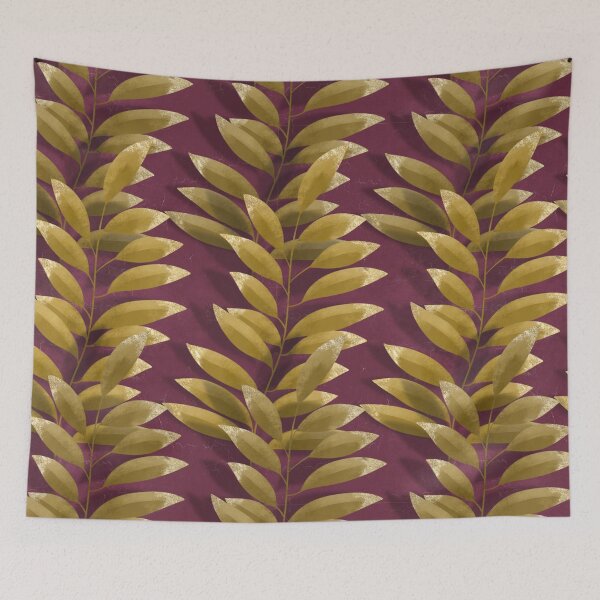 Item preview, Glitter dip Leaves on Clay Wall designed and sold by marialindemann.