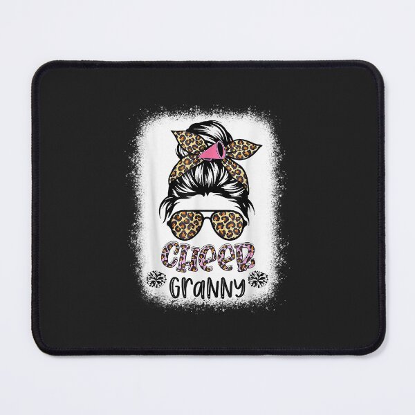 Item preview, Cheer Granny Leopard Messy Bun Cheerleader Bleached designed and sold by PootinTuon.