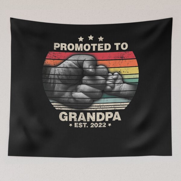 Item preview, Promoted to Grandpa Est 2022 Men Vintage First Time Grandpa  designed and sold by bixanh14436.
