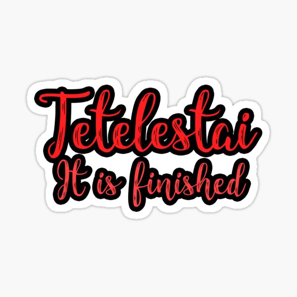 Artikel-Vorschau von Tetelestai, designt und verkauft von plushism.