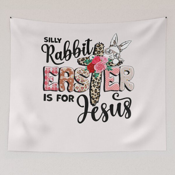 Item preview, Silly Rabbit Easter Is For Jesus Easter Day Leopard Cross  designed and sold by bixanh14436.