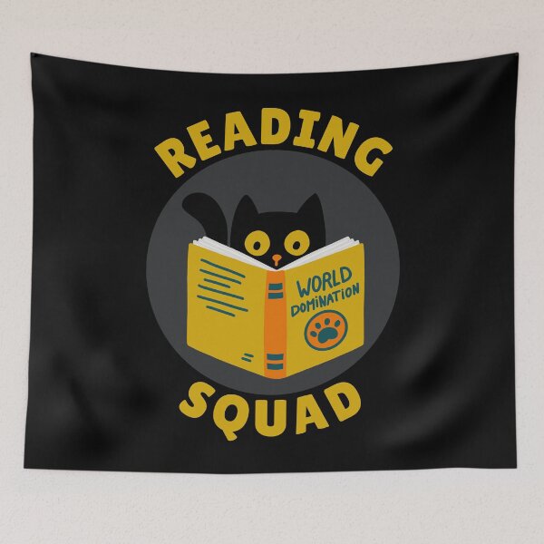 Item preview, Reading Squad Cat and Book For Teacher Coaches and Librarian designed and sold by JokeGysen.