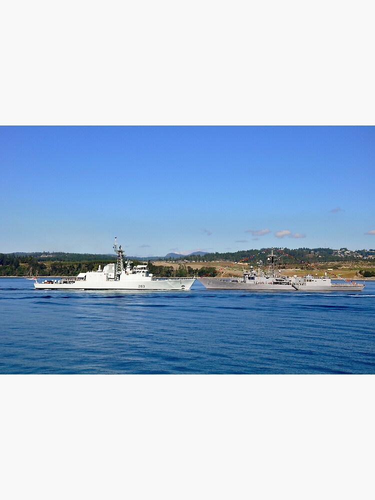 "HMCS Algonquin and USS Ford " Poster for Sale by SaltyGrugs Redbubble