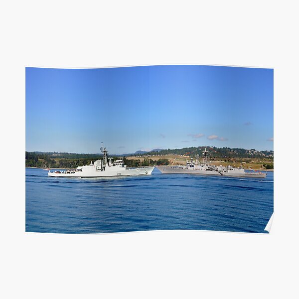 "HMCS Algonquin and USS Ford " Poster for Sale by SaltyGrugs Redbubble