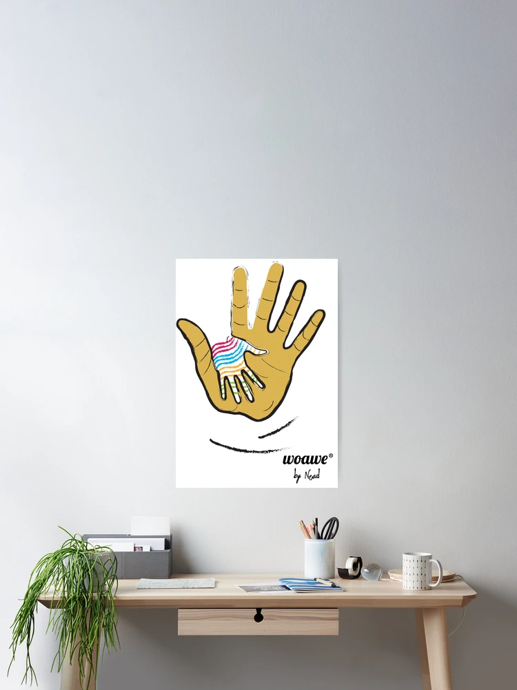 Thumbnail 2 of 3, Poster, Hand In Hand designed and sold by darryllouis245.
