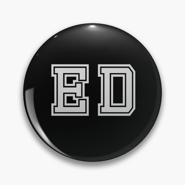 Item preview, E.D. Varsity Initials | Varsity Letters | Black And White | Personalised Gifts designed and sold by Avo And Sriracha.
