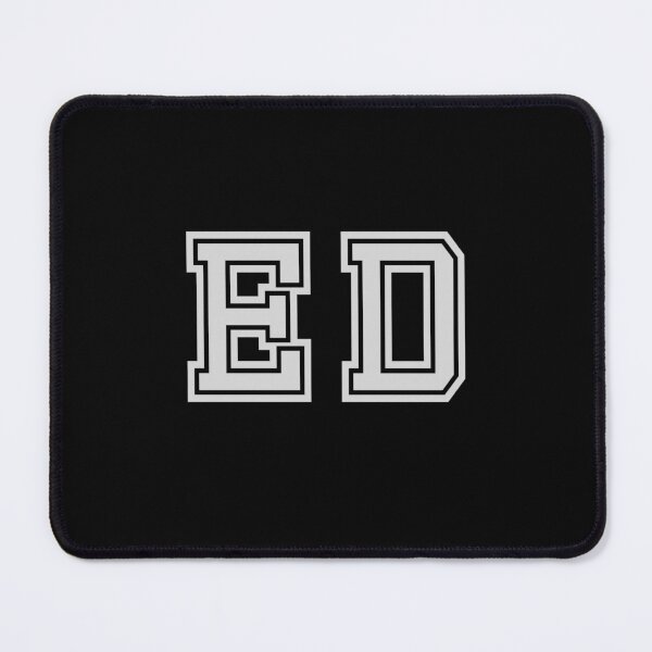 Item preview, E.D. Varsity Initials | Varsity Letters | Black And White | Personalised Gifts designed and sold by Avo And Sriracha.