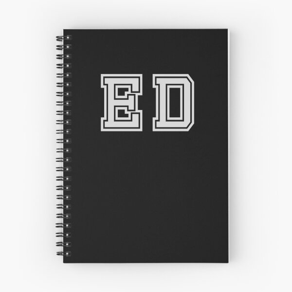 Item preview, E.D. Varsity Initials | Varsity Letters | Black And White | Personalised Gifts designed and sold by Avo And Sriracha.