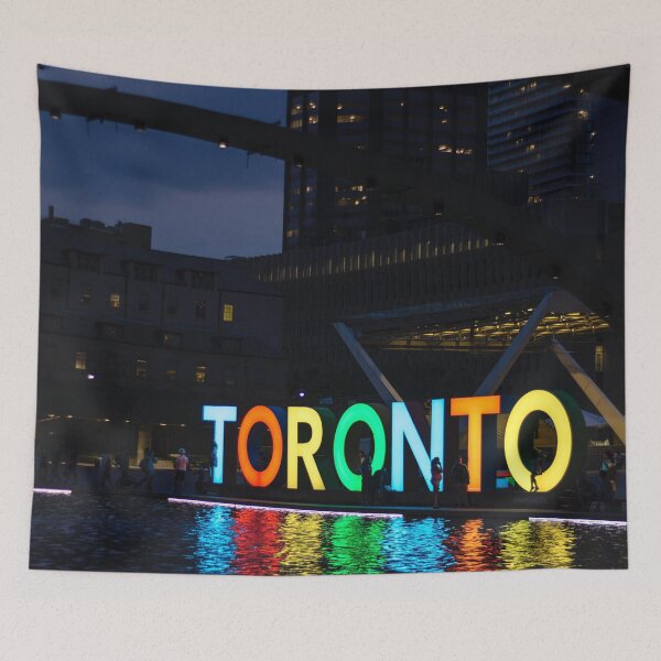 Item preview, Toronto Sign at night designed and sold by CriticalC404.