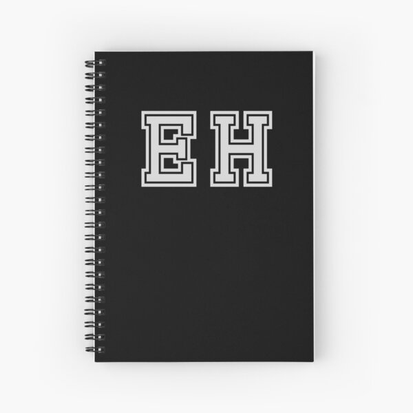 Item preview, E.H. Varsity Initials | Varsity Letters | Black And White | Personalised Gifts designed and sold by Avo And Sriracha.