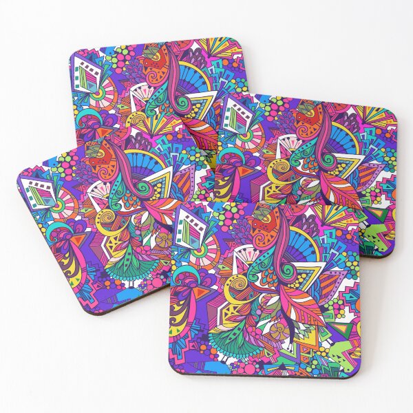 Item preview, psychedelic colorful abstract designed and sold by izzygorrocha.