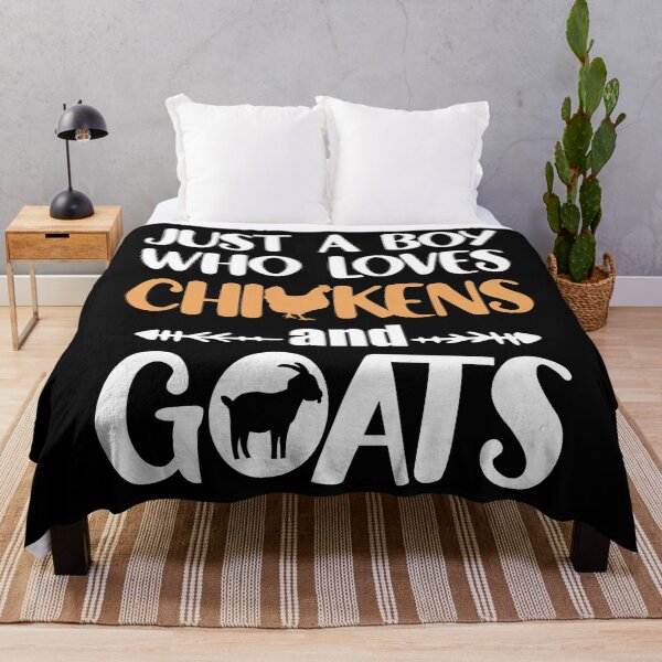 Item preview, Just A Boy Who Loves Chickens And Goats designed and sold by levintere.